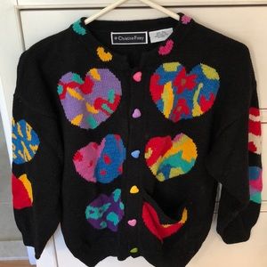 Christine Foley Vintage Heart Sweater
